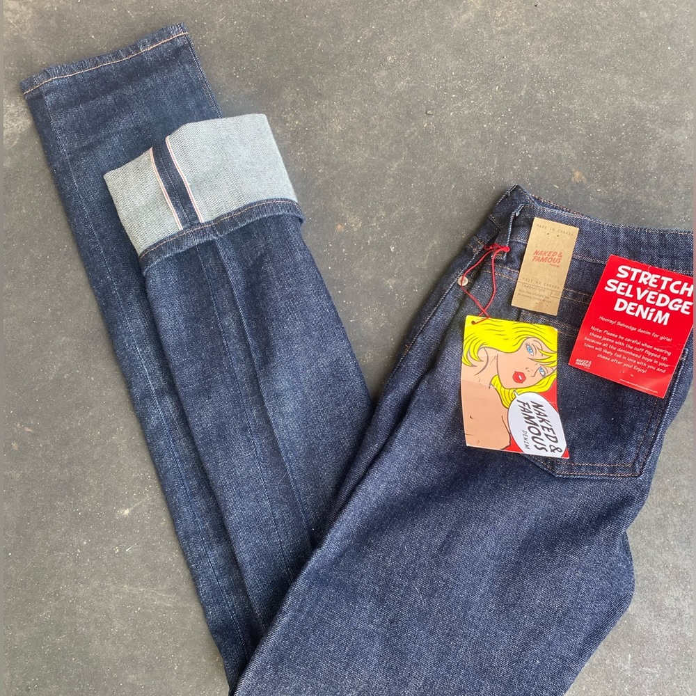Naked and Famous Stretch selvedge women’s size 30